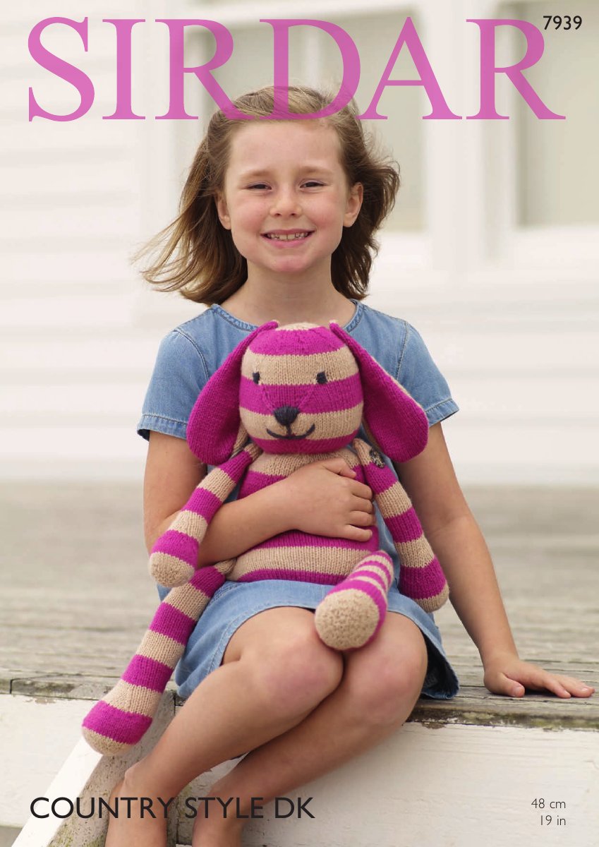Sirdar 7939 Rabbit Soft Toy in Country Style DK pattern cover