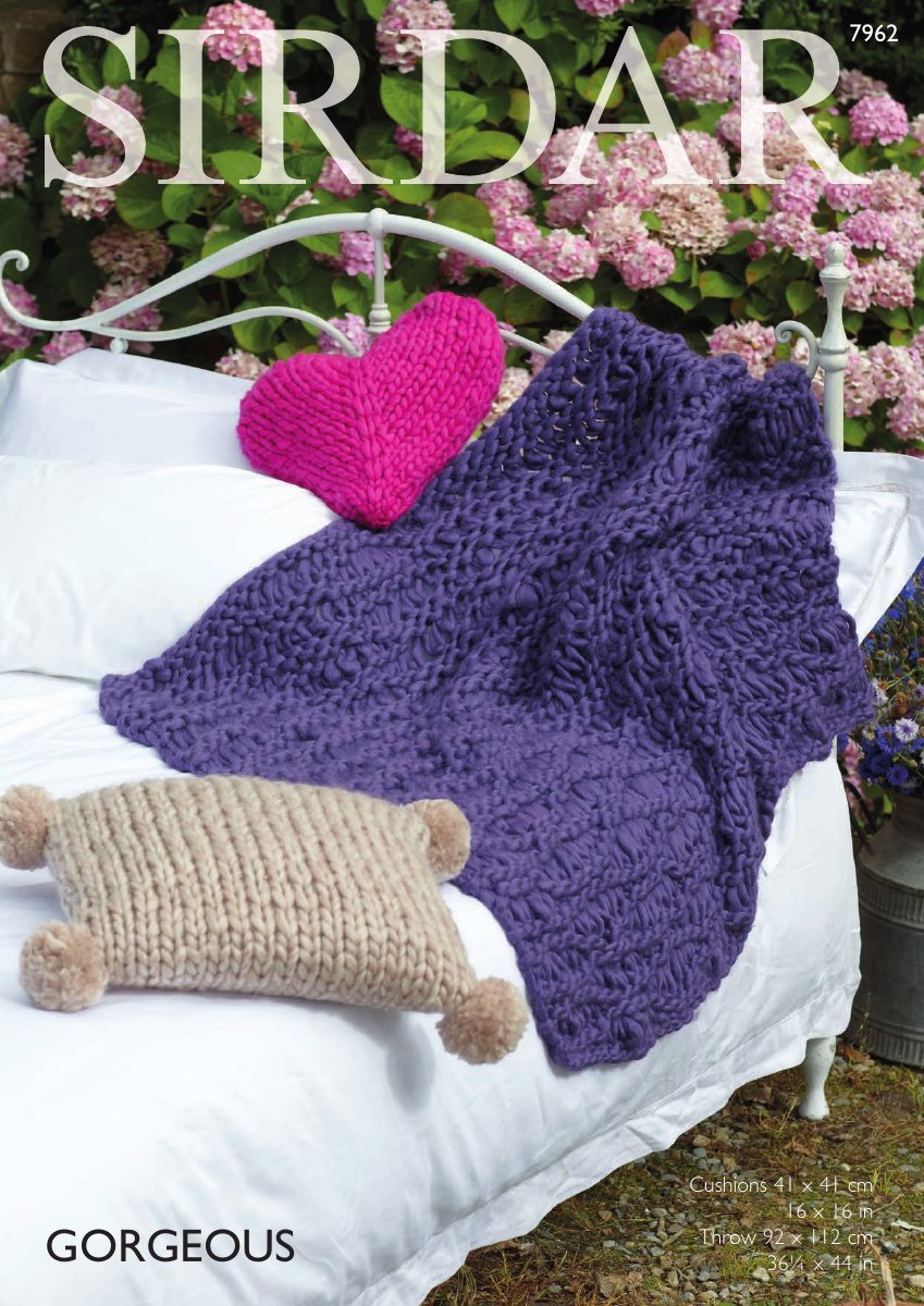 Sirdar 7962 Home Accessories in Gorgeous pattern cover