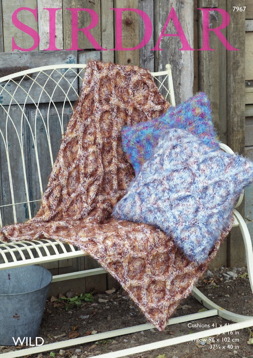 Sirdar 7967 Home Accessories in Wild pattern cover