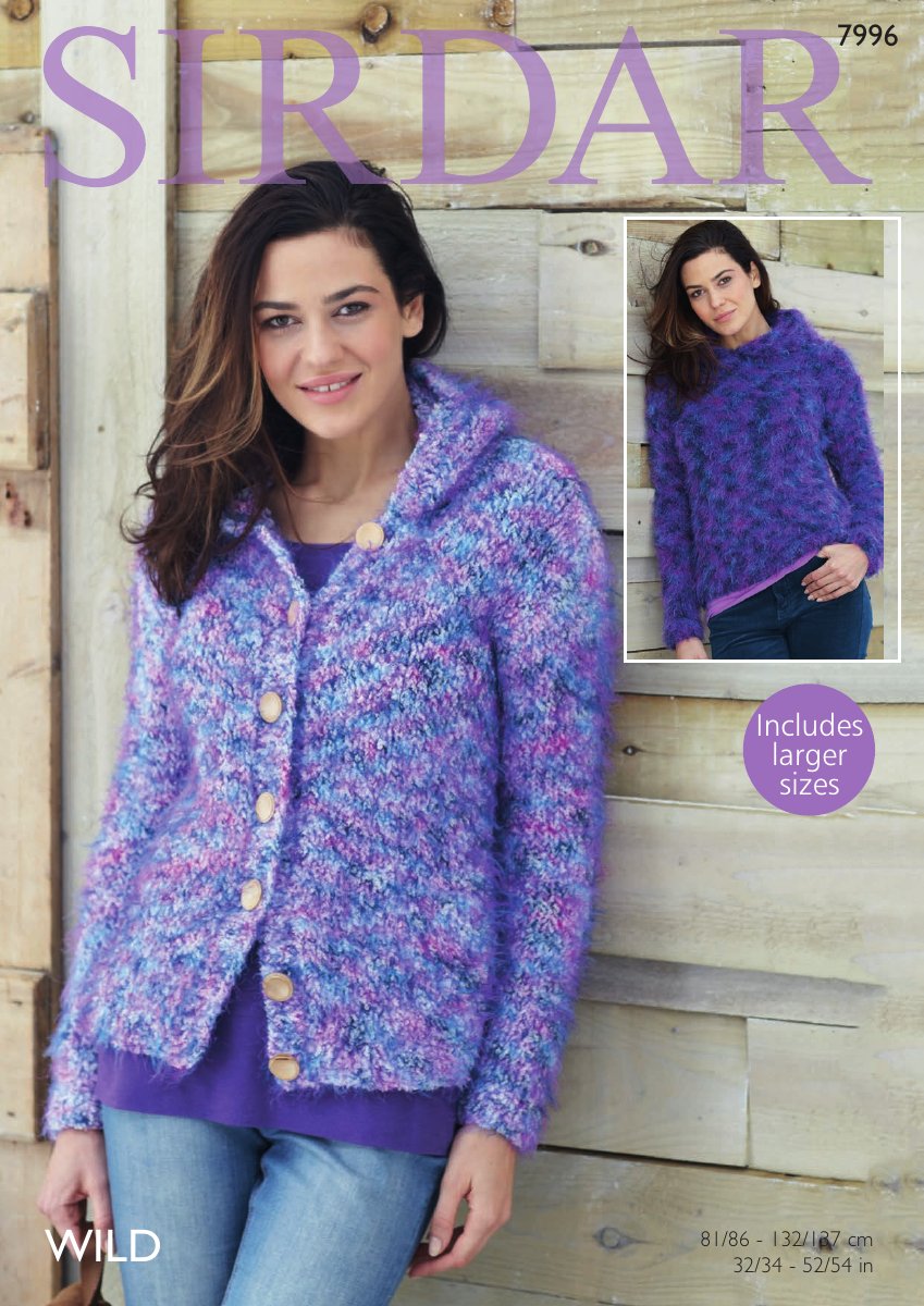 Sirdar 7996 Women's Jacket in Wild pattern cover