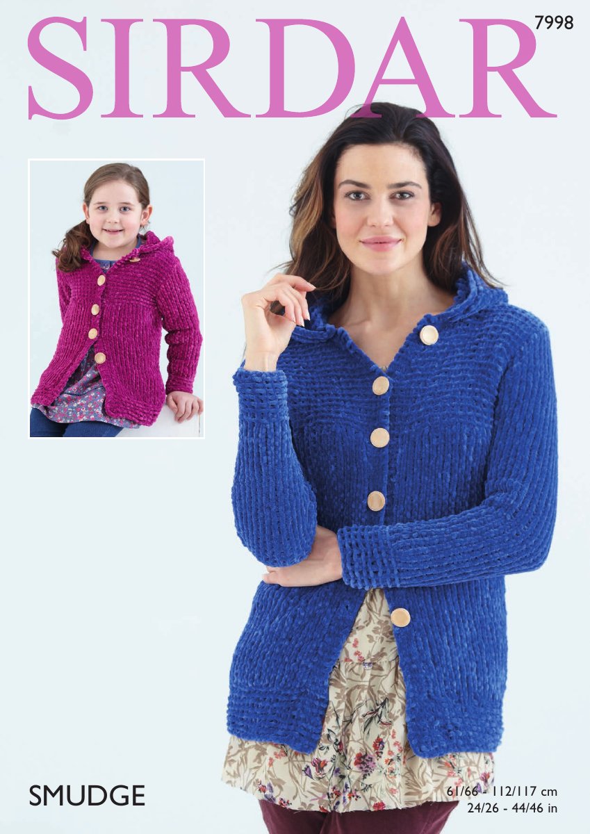 Sirdar 7998 Women's Jacket in Smudge pattern cover