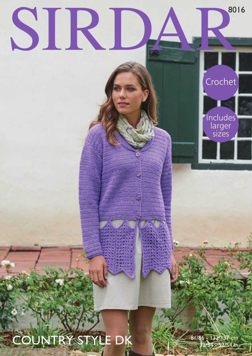 Sirdar 8016 Jacket in Country Style DK pattern cover