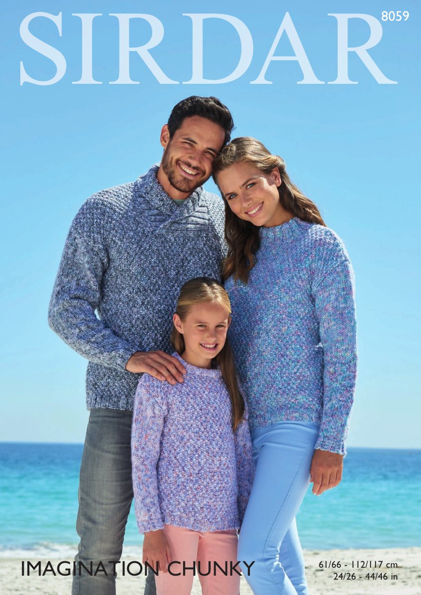 Sirdar 8059 Sweaters in Imagination Chunky pattern cover