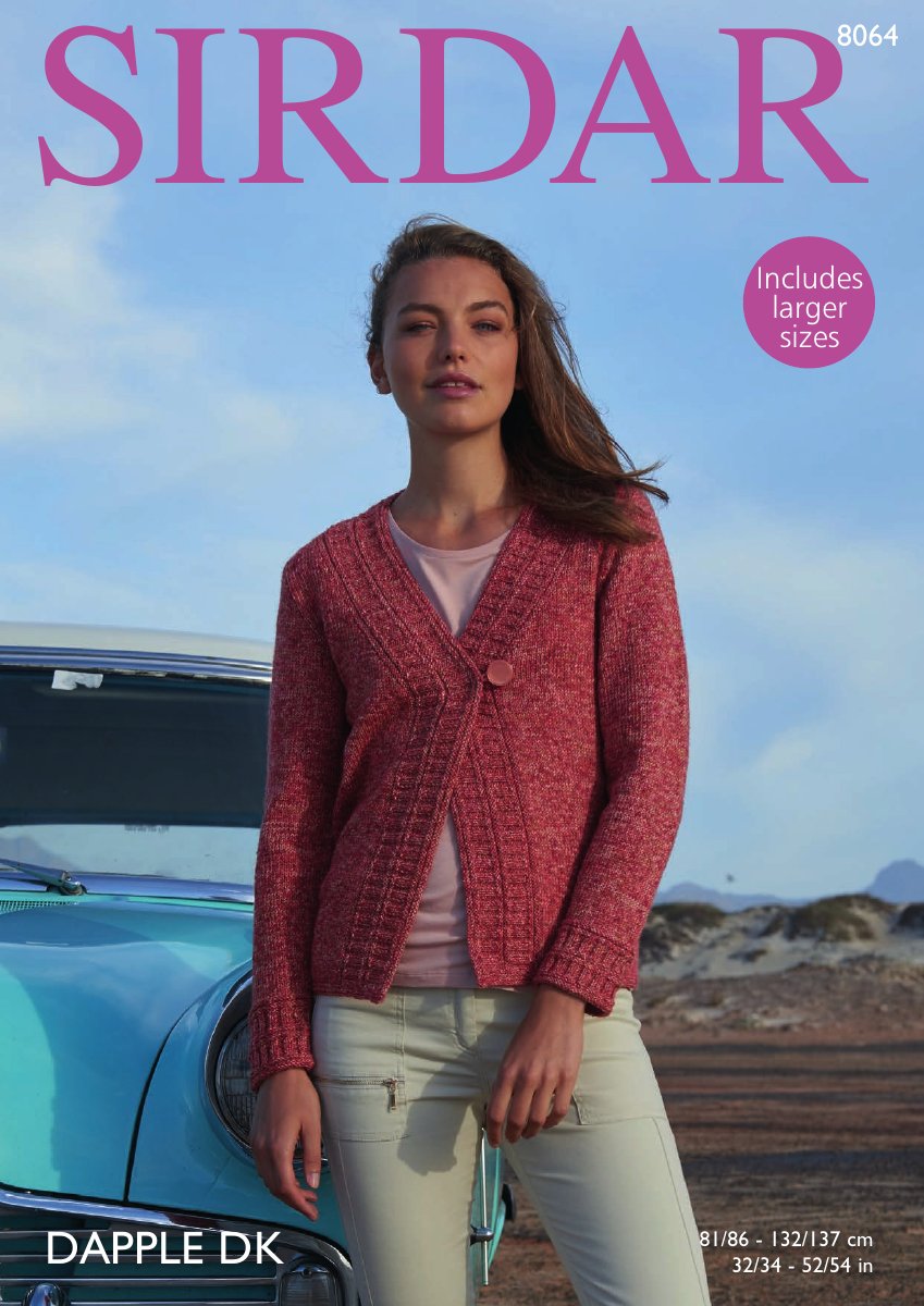 Sirdar 8064 Jacket in Dapple DK pattern cover
