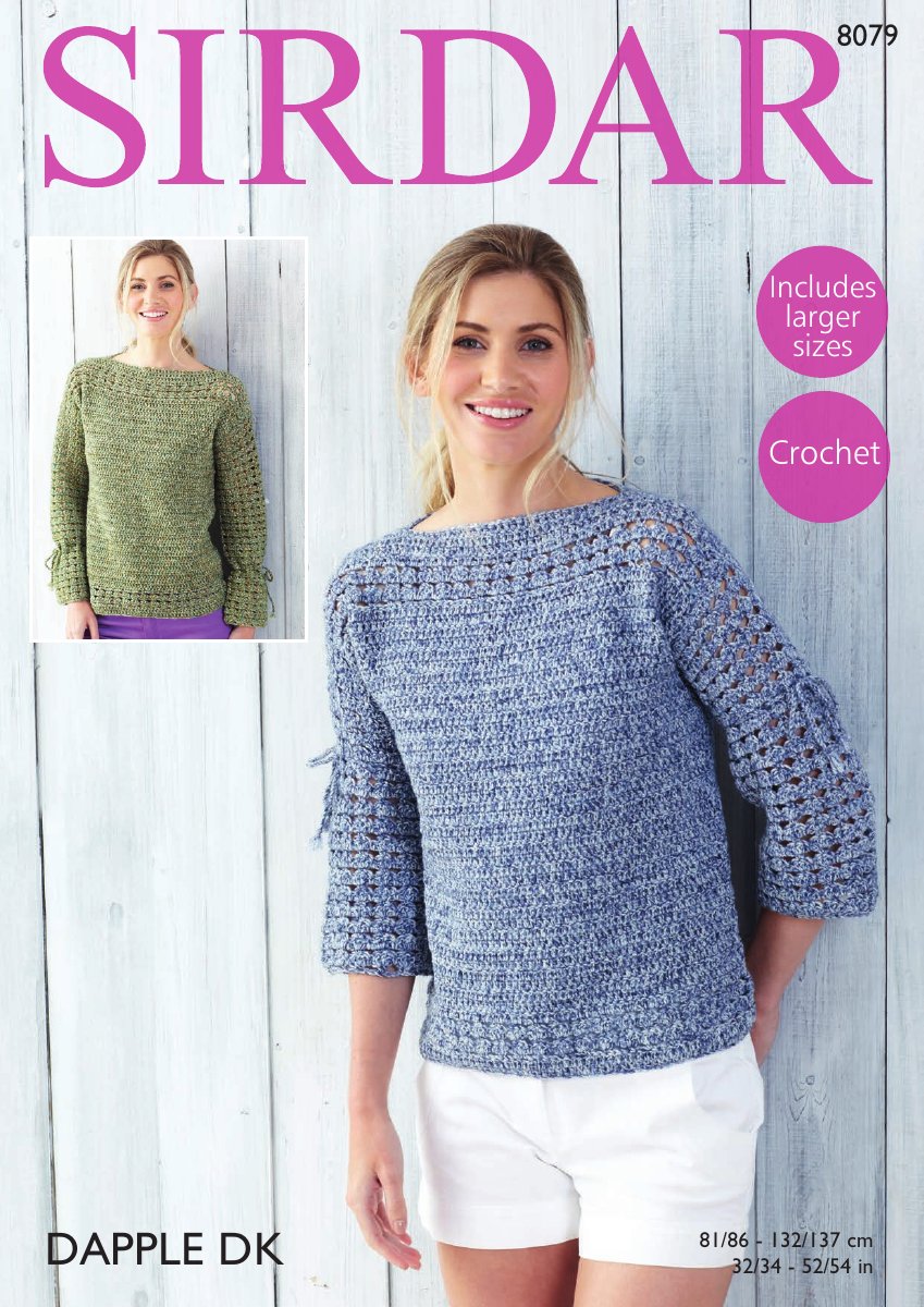 Sirdar 8079 Tops in Dapple DK pattern cover