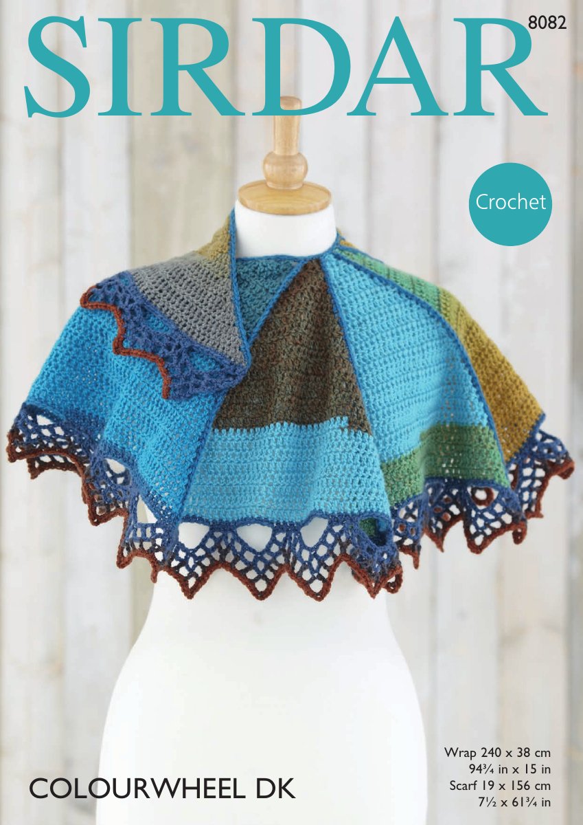 Sirdar 8082 Wrap in Colourwheel pattern cover