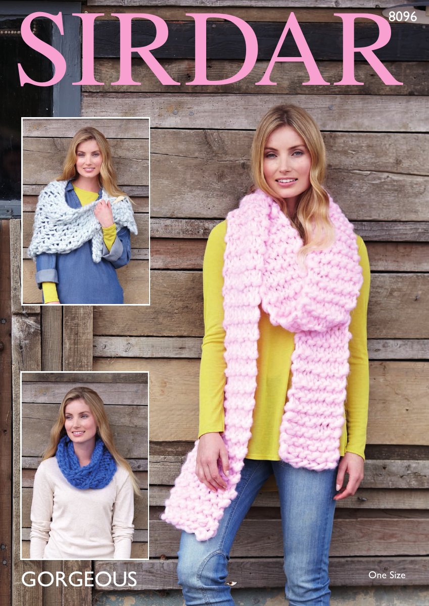 Sirdar 8096 Wrap in Gorgeous pattern cover