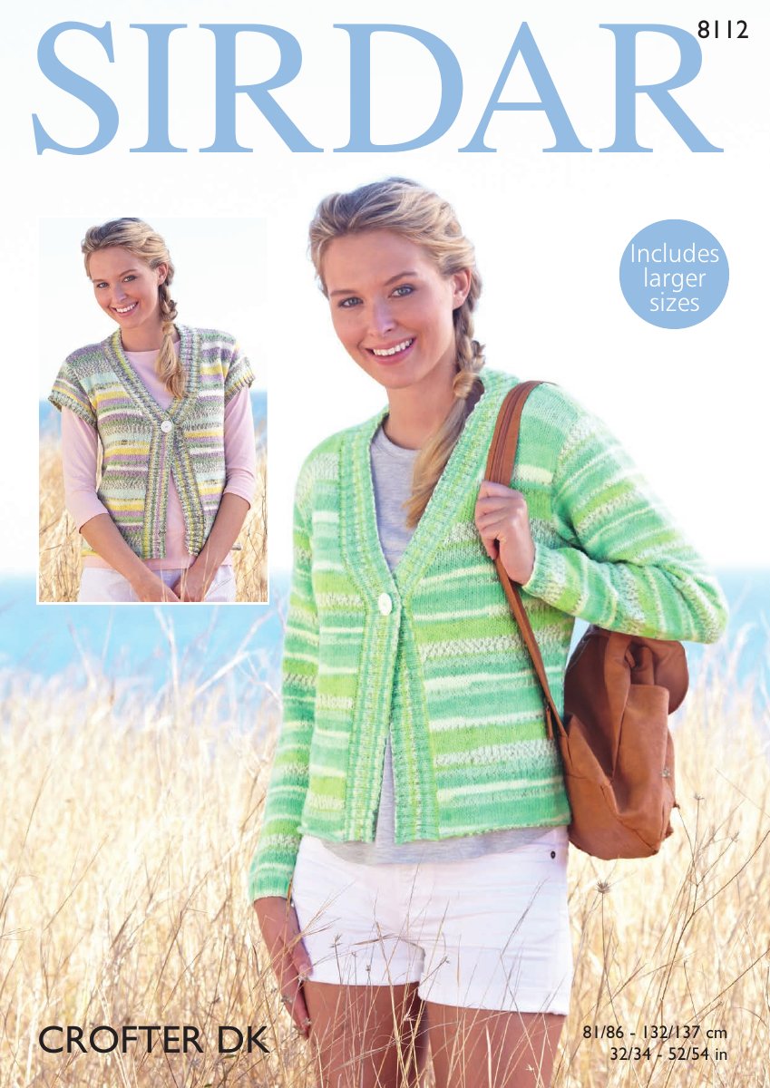 Sirdar 8112 Women's Jacket in Crofter DK pattern cover