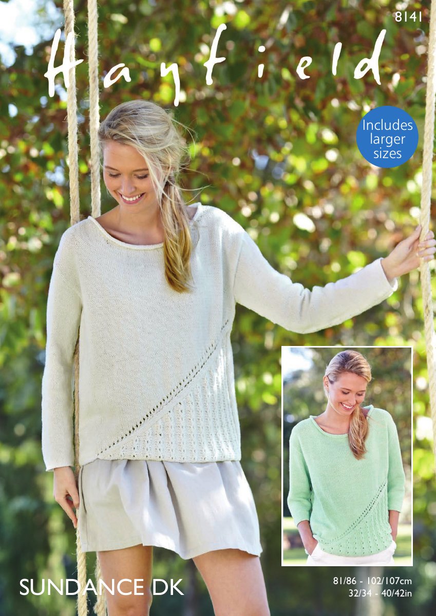 Hayfield 8141 Woman's Tops in Sundance pattern cover