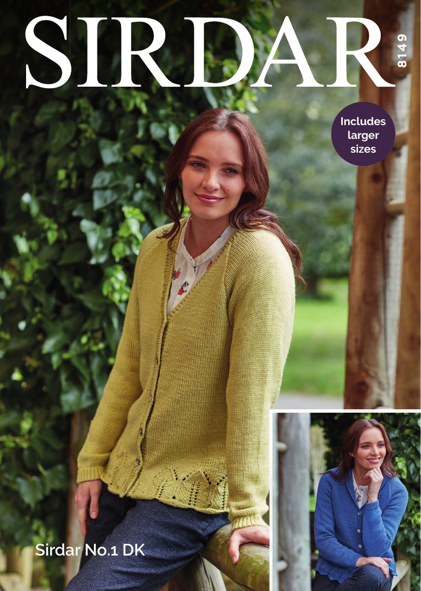Sirdar 8149 Women's Cardigan in No.1 DK pattern cover