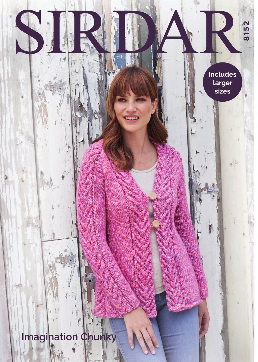 Sirdar 8152 Jacket in Imagination Chunky pattern cover