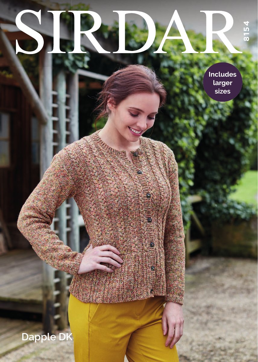 Sirdar 8154 Jacket in Dapple DK pattern cover