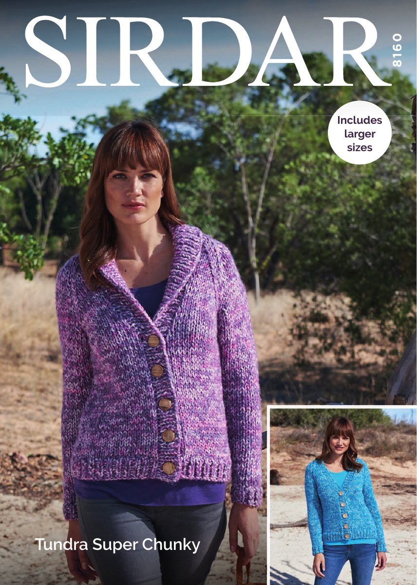 Sirdar 8160 Cardigans in Tundra Super Chunky pattern cover