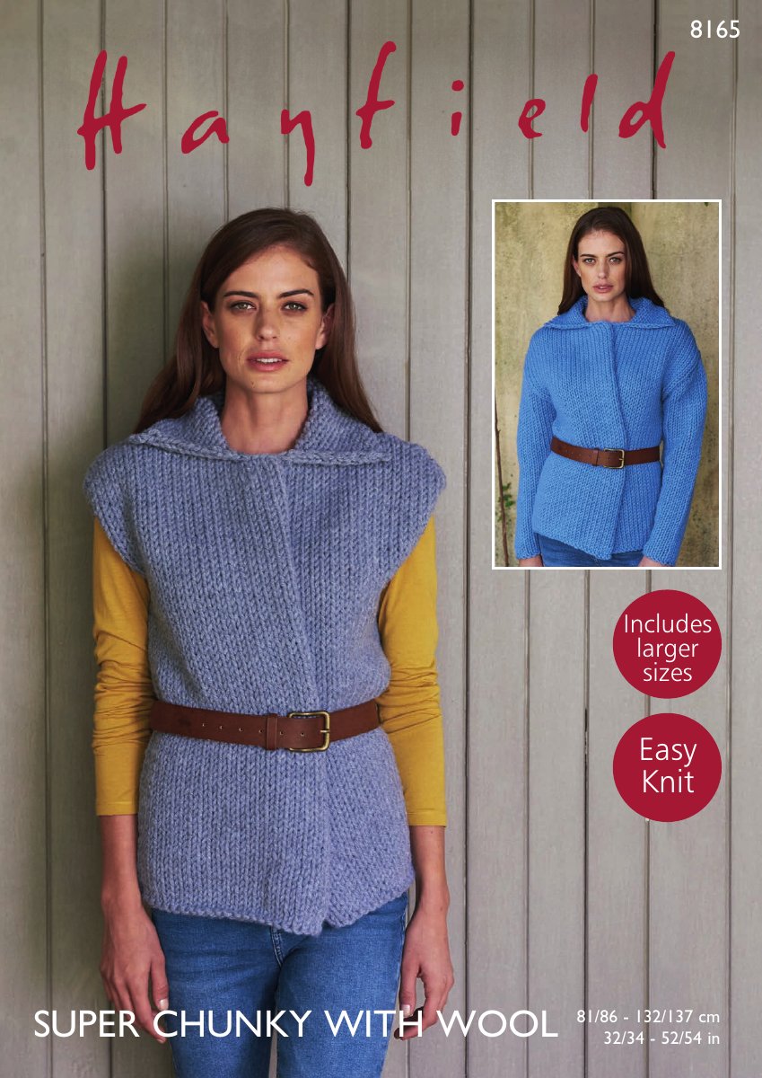 Hayfield 8165 Women's Jacket in Super Chunky with Wool pattern cover