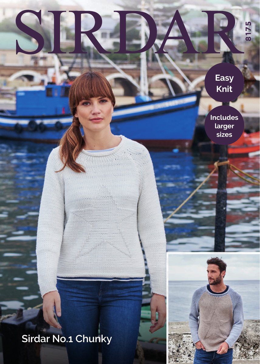 Sirdar 8175 Sweaters in No.1 Chunky pattern cover