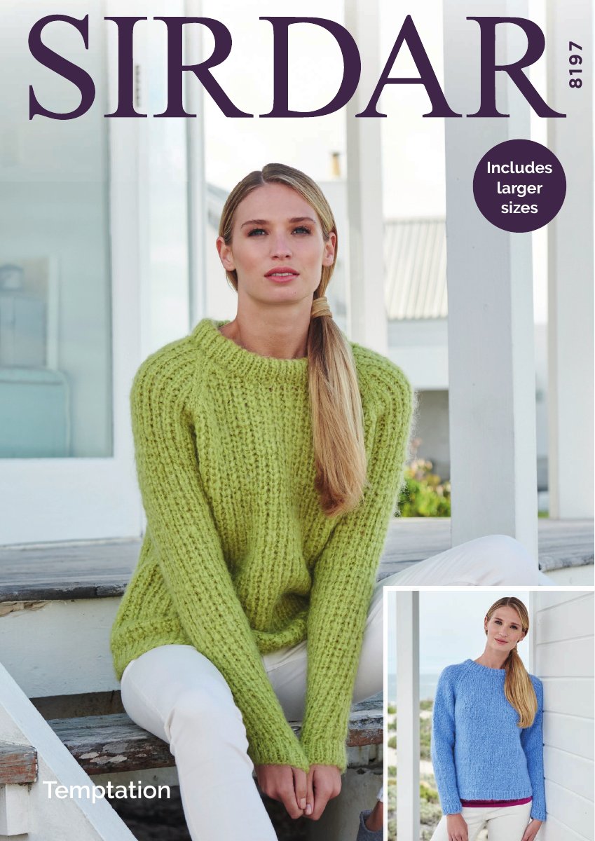 Sirdar 8197 Sweaters in Temptation pattern cover