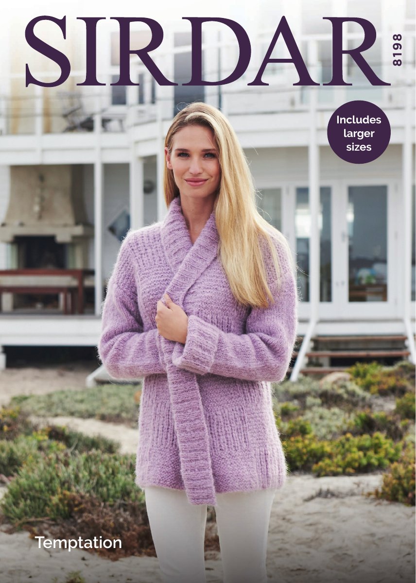 Sirdar 8198 Women's Jacket in Temptation pattern cover