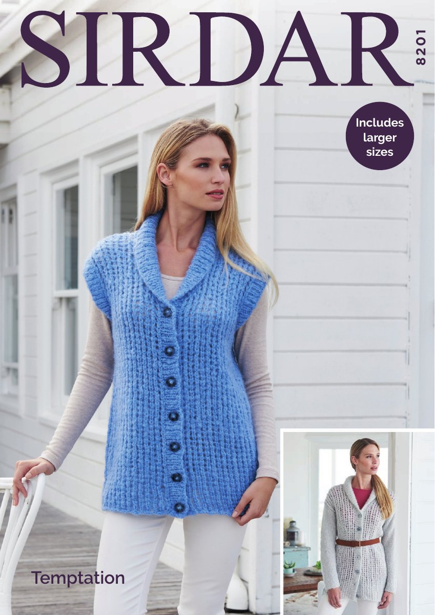 Sirdar 8201 Women's Jacket in Temptation pattern cover