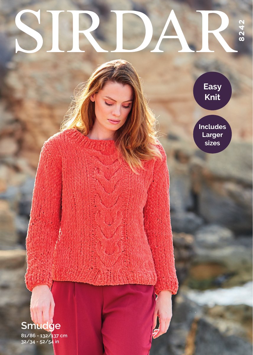 Sirdar 8242 Sweater in Smudge pattern cover