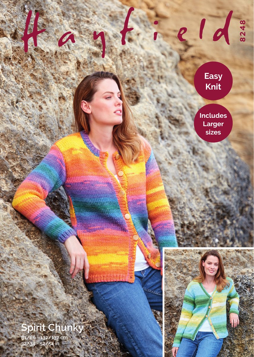 Hayfield 8248 Cardigans in Spirit Chunky pattern cover