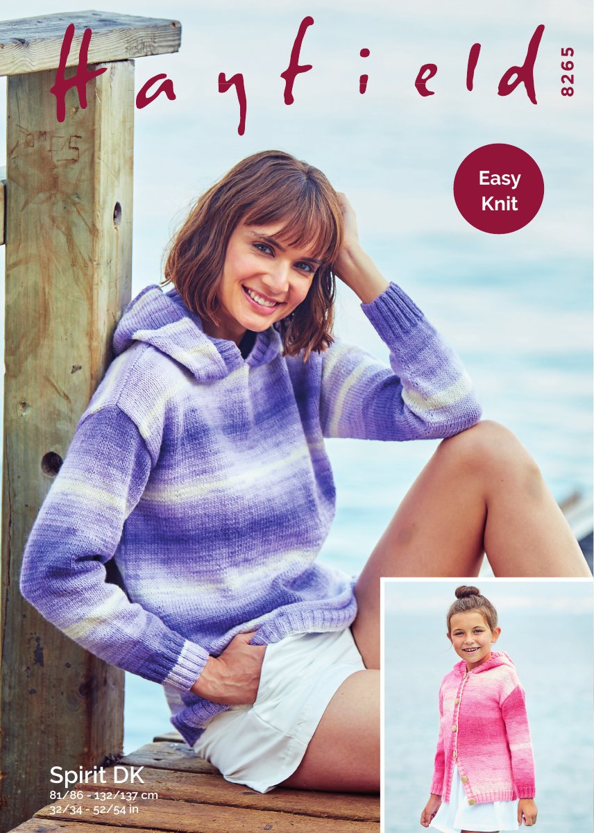 Hayfield 8265 Women's Jacket in Spirit DK pattern cover