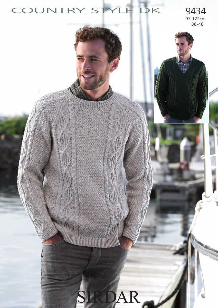 Sirdar 9434 Sweaters in Country Style DK pattern cover