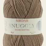 Ball of Sirdar Snuggly DK yarn in puppy color