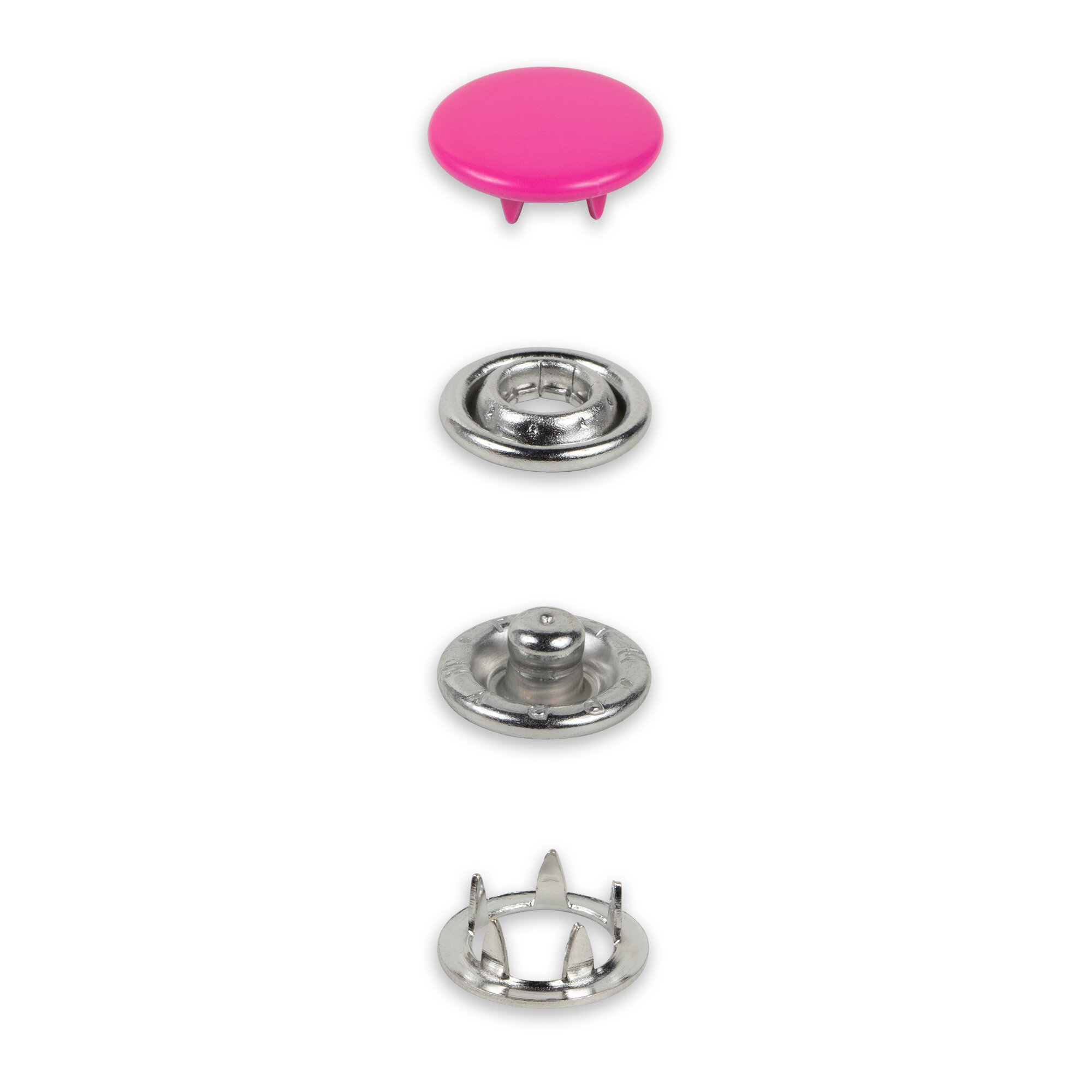 Prym Jersey Press Fasteners, 12mm, Pink - Image 2