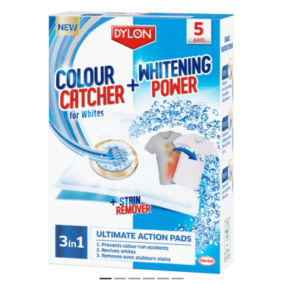 Dylon Colour Catcher + Whitening Power