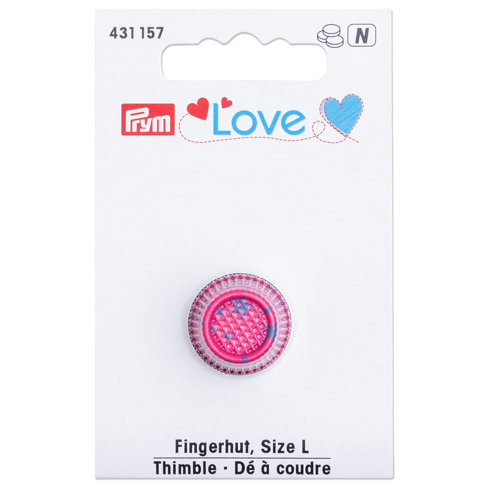 Prym LOVE Thimble L pink