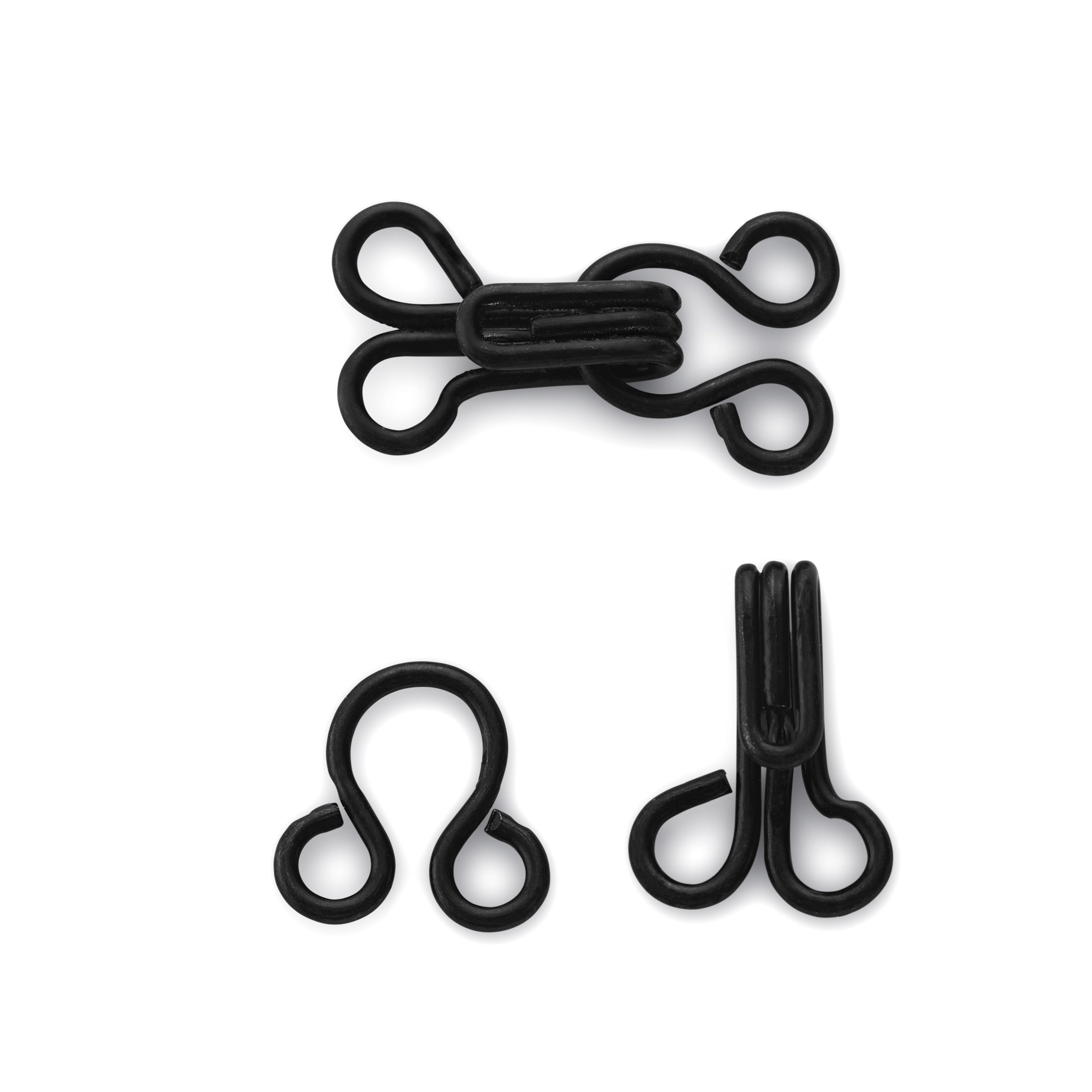 Prym Dress hooks and eyes, size 3, black - Image 3