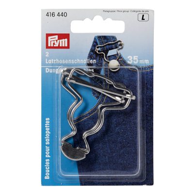 Prym Dungarees buckles, 35mm, silver-coloured