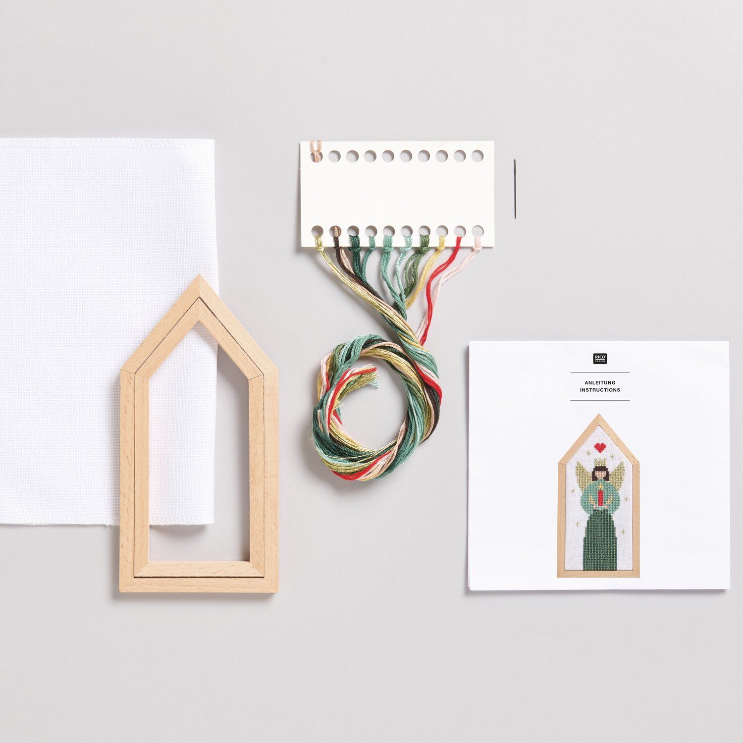 Rico Embroidery kit Angel with candle - Image 4
