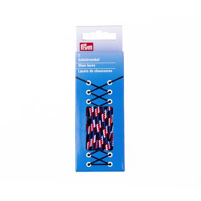 Prym Round laces Outdoor - blue/red/white