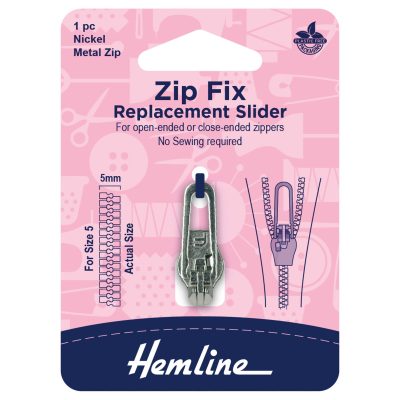 Hemline Zip Fix for Metal zips