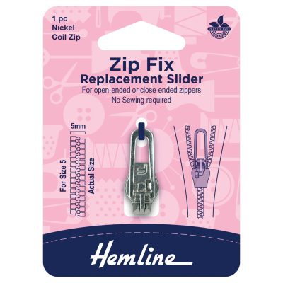 Hemline Zip Fix for Coil zips