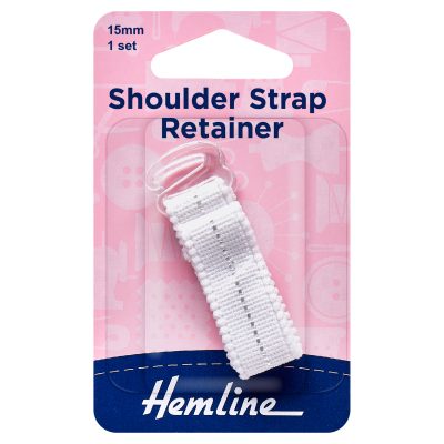 Hemline Shoulder Strap Retainer - White